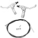 SHIMANO BL-R550 Canti-Caliper Brake Lever Set Pair, Flat Bar Silver