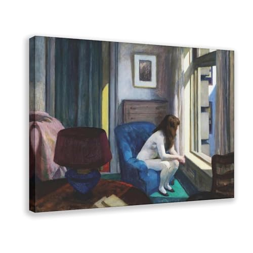 Impression sur toile Eleven AM Edward Hopper cadre suspendu 61x91cm