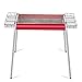 Grill, przenośny grill z regulacją wysokości Grill na węgiel drzewny dla 3-10 osób Grill piknikowy Ogród Camping Party Plaża Outdoor 64 X 35 X 82 cm,Red