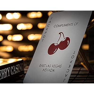 Cherry Casino Playing Cards (Monte Carlo Black and Gold) Edition Deck by Pure Imagination