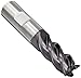 Guhring 3078 RF 100 F Carbide Square Nose End Mill, Vibration Resistant, TiAlN/TiN Multilayer Finish, Finishing Cut, 40 Deg Helix, 4 Flutes, 2.5" Overall Length, 0.3125" Cutting Diameter, 0.3125" Shank Diameter