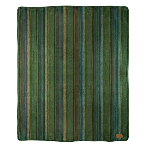 Image of QISU Alpaca Wool Blanket Throw | Large, Beautiful, Warm, Variegated | 85 x 65 inches | Ultra-Soft, Hypoallergenic and Breathable | Non-Itchy or Scratchy Fabric (Green Variegated)