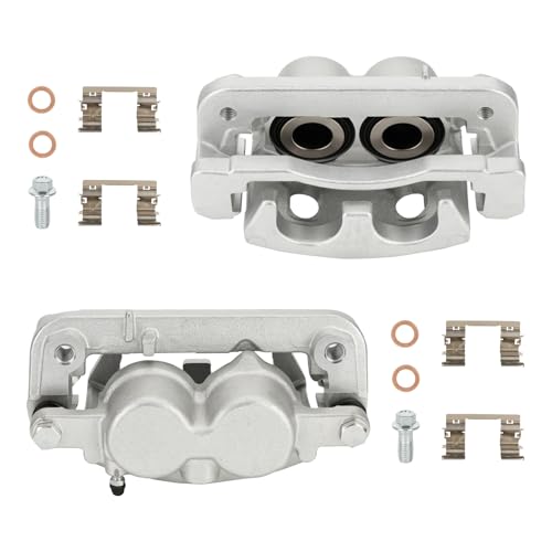 Image of Front Disc Brake Caliper Assembly with Bracket fit for Chevrolet Silverado 1500 2008-2018, GMC Sierra 1500 2008-2018, Chevrolet Tahoe 2008-2020, GMC Yukon 2008-2020, 2PC with 18-B4918A+18-B4919A