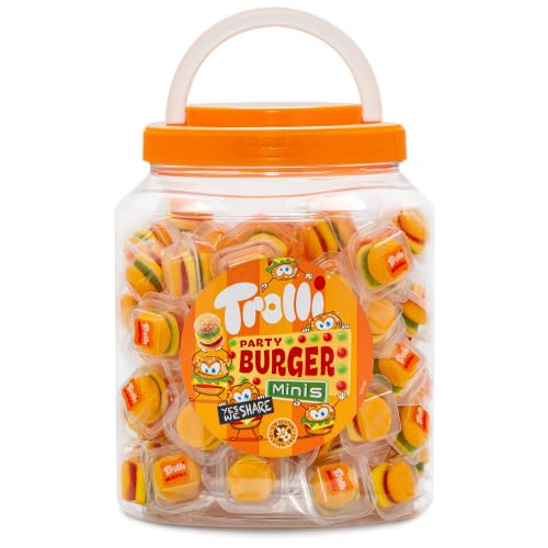 Trolli - Party Burger Minis - Mini chuches de hamburguesa | 90 uds