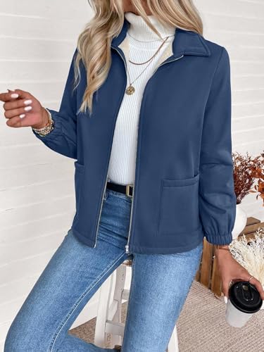 Chic Royal Blue Women's Casual Coat: Cozy, Stylish, and Perfect for Fall/Winter 2025! - Image 6