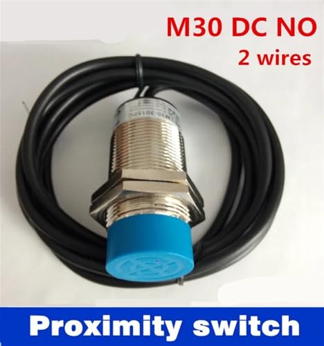 Sensor de proximidad M30 con detección de 15 mm y contacto NO de 2 cables CC en pack 3
