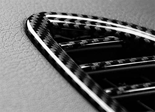 Juiveel For Kia Stinger Accessories Side Air Vent Ac Outlet Cover Trim Stickers Compatible With 2018-2022 Kia Stinger (Carbon Fiber Black Style) #TOP3