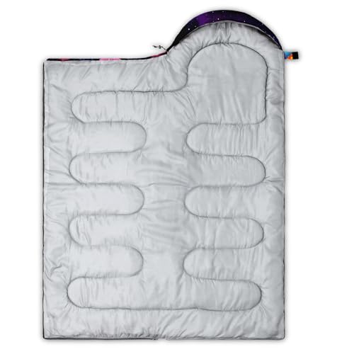 Image of QOOMO Ball Flower Camping Sleeping Bags,3 Season Warm & Cool Weather,Lightweight,Waterproof Sleeping Bags for Adults & Kids,Traveling,and Outdoors,Camping Gear Equipment