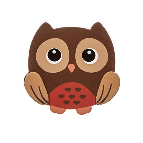 DARICE 9190-9923 Painted Shape Woodland Owl, Brown