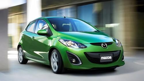 Alfombrillas para Mazda 2 DE 2007-2015 a medida con talonera de goma y fijaciones 2