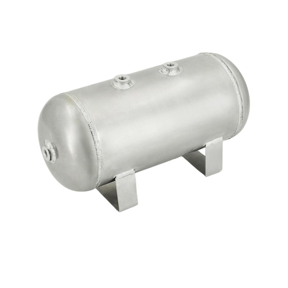 Aluminum Air Tank 1.6 Gallon 1/4NPT for Pneumatic Air Suspension System Vehicle Tuning