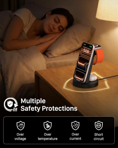 Anlmz 3 in 1 Charging Station Wireless Charger for Apple Multiple Devices - image 7