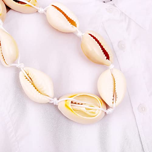 Puka White Natural Shell Necklace Set For Women Beach Boho Girls Jewelry Choker Bracelet Set (White Shell Set) #TOP4
