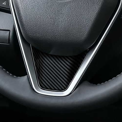 Image of 3PCS Car Trim Carbon Color ABS Sticker Decal Compatible with Toyota Camry XV70 2018-2024 Avalon XX50 2019-2022 Interior Accessories