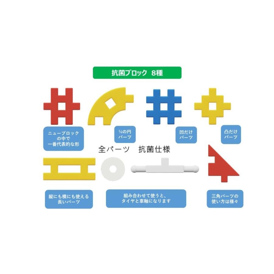 Amazon.co.jp: 学研 Gakkenニューブロック 抗菌85 83834 : おもちゃ