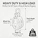 Helffer 2 Pack Double Pulley Block 50mm - 316 Stainless Steel Heavy Duty 880lbs Capacity - Silent Nylon Wheels Fixed 180° Pivot for Gym Cable System, Garage Hoist, Marine Rigging (Fits 1/2