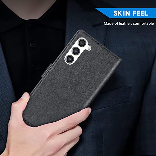 ZZXX for Samsung Galaxy S23 Wallet Case Magnetic Closure 6.1 inch,Grey - image 6