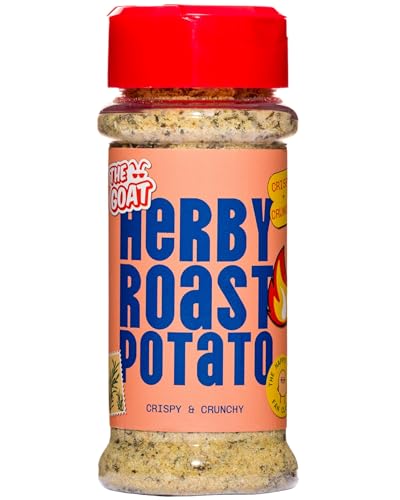 The GOAT Herby Roast Potato Seasoning Blend 70g Shaker - Gourmet Garlic, Rosemary and Thyme Infusion for Crispy Flavourful Potatoes, Chips, All-Natural Spice Mix Perfect to Elevate Roast Vegetables