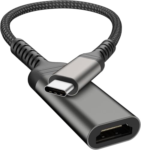 Adattatore da USB C a HDMI, Type C HDMI Convertitore 4K Thunderbolt 3/4, Compatibile con Laptop MacBookPro/Air, iPhone 15 16 Pro/Max, Samsung GalaxyS8-S23, Surface,Ipad Pro (30HZ)