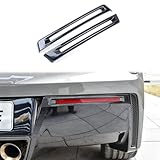 Justautotrim Carbon fiber look Cover trims Accessories Rear bumper Fog for 2014 2015 2016 2017 2018 Chevrolet Corvette C7