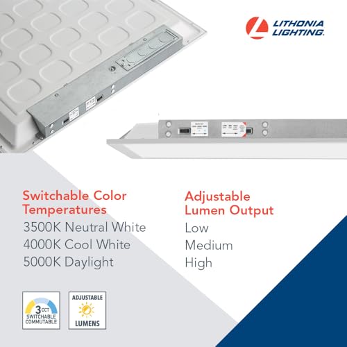 Image of Lithonia Lighting CPX 2x4 LED Flat Panel Light Adj Lumens, 3-in-1 CCT