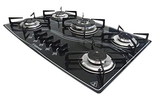 Fogão Cooktop Safanelli Tripla Chama 5 Bocas Preto Bivolt