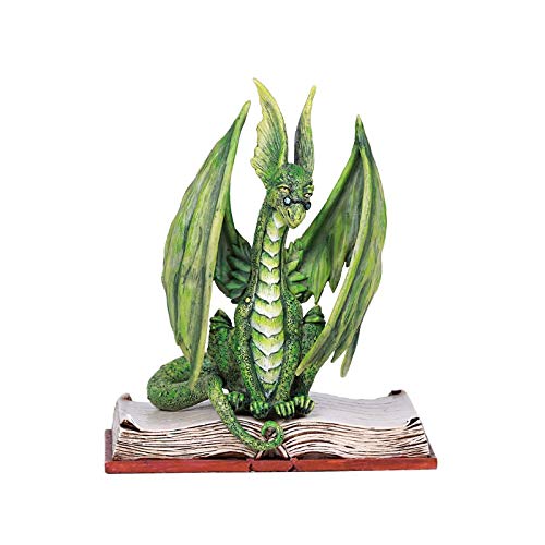 Estatua Dragon Scholar Verde Amy Brown para Decorar miniatura 2