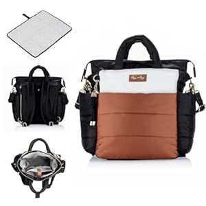 Itzy Ritzy Dream Wickeltasche Schwarz/Braun/Weiß