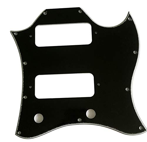 �M�^�[�s�b�N�K�[�h Fits US Gibson SG P90 Style Full Face Style 4�w�\�� �M�^�[�ی� �ی�t�B�����t�� (4�v���C�u���b�N)