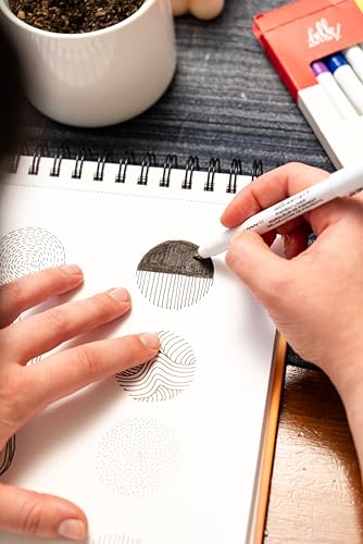 Image of Hello, Artist! Wirebound Hardcover Sketch Pad, 9 inch x 12 inch, Artist, Drawing, Book, Paper, Painting, 80 sheets, 110gsm, Sketching Pad for Students, Adults, Beginners, Suitable for Any Dry Media