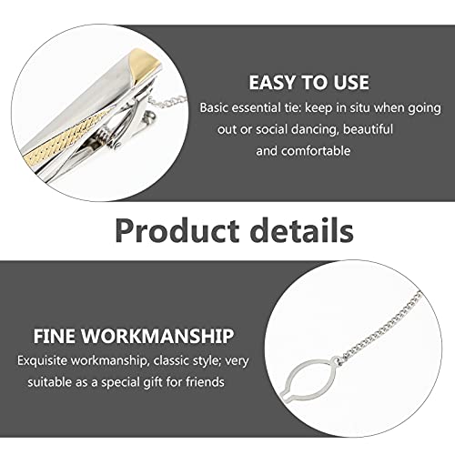 Abaodam Homens Prendedor de Gravata Tie Bar Fecho Gravata Laço Do Negócio De Cobre Decorativo Pin Cl