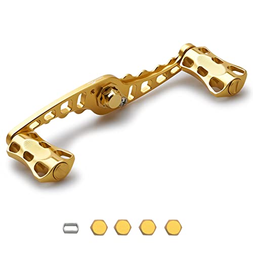 HEIGHTEN 95/110mm ���[�� �n���h�� �V�}�m(Shimano) �_�C��(DAIWA) �A�u(Abu) �ʗp �x�C�g���[�� �p Wave Series (110mm, �S�[���h) (HT04803)