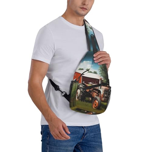 Mochila Sling Urbana QMNKLET Negro 7.5 x 3.5 x 15.3 pulg miniatura 7