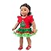 Wensltd Chirstmas Clothes Dress for 18 Inch American Girl Doll Accessory Girl Toy (Green)