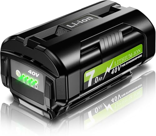 Bonacell 40V 7000mAh Replacement for Ryobi 40 Volt Battery 7.0Ah Compatible with Ryobi 40V Battery OP4030 OP4040 OP4026 OP40261 OP4050 OP40201 OP40601 Cordless Power Tools with LED Indicator