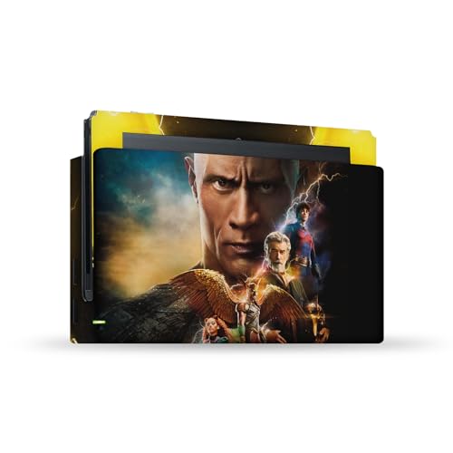 Skin Switch Black Adam autocollant console de jeu et dock vinyle officiel