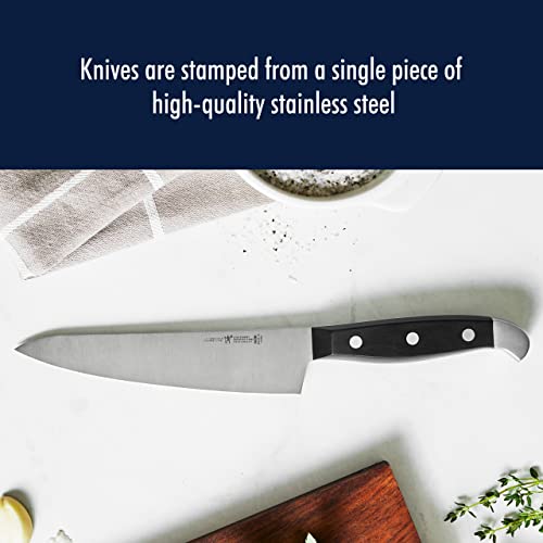 Image of HENCKELS Statement Razor-Sharp 5-inch Compact Chef Knife, German Engineered Informed by 100+ Years of Mastery, Black /Stainless Steel