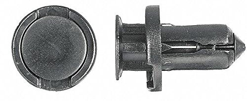 Expanding Push in Rivet, 10 Mm Dia, 10 Mm, Nylon, 15 Mm L, Black,20400006978