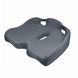 Homuno Large Memory Foam Seat Cushion for Office Chair Pressure Relief Sciatica & Tailbone Pain Reli