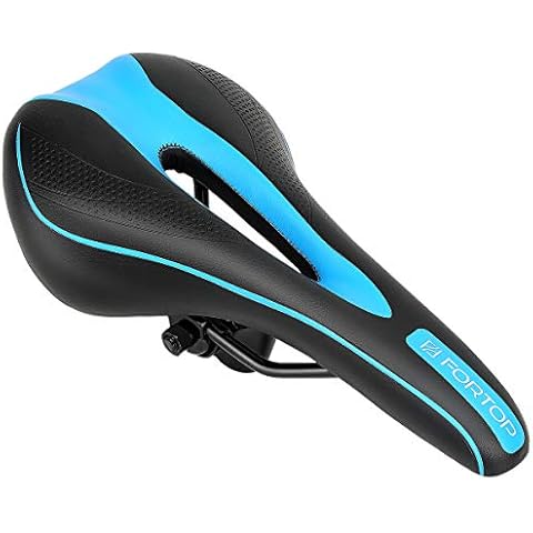Most Comfortable Bike Seat Bicycle Saddle Cushion for Men Women with Mountain Bikes Road Bikes Universal Riding Bike (Blue) Cover