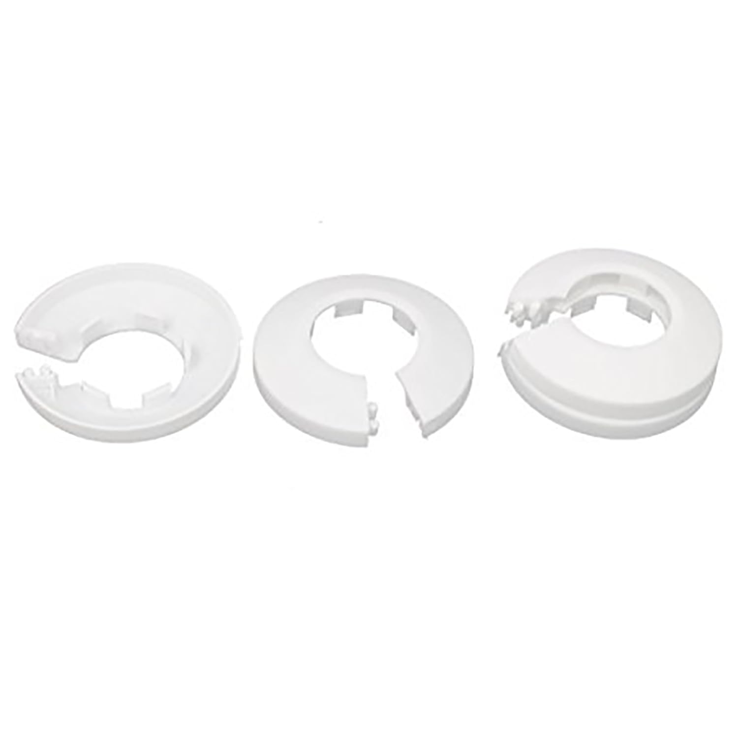 TOP-VIGOR 4pcs 26.5mm Pipe Cover Decoration, Click-in PP Plastic Escutcheon Pipe Collar for Water Pipe Drain Line