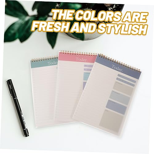 Bloc-notes journalier détachable papier antidérapant bureau 3pcs - 4