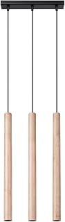 SOLLUX lighting Hängelampe Pendelleuchte Hängeleuchte Deckenlampe Lampe Decke Stahl 3 Flammig 30 x 5 x 94 cm Pastelo