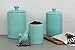 10 Strawberry Street Kitchen Canister, 3 Piece Set, Tide Blue