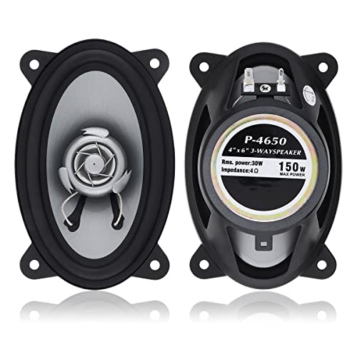 JINGERL 2ピース4×6インチ150W車のスピーカー自動車車のHIFIオーディオフルレンジ周波数同軸サブウーファーの自動ハイピッチスピーカー