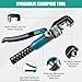 6-Ton Hydraulic Crimping Tool with 9 Pairs of Dies, 12 AWG to 2/0 Battery Cable Lug Terminal & Wire Rope Crimper