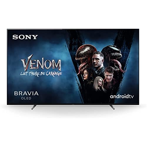 Sony KE-55A8/P Bravia 139 cm (55 Zoll) Fernseher (Android TV, OLED, 4K Ultra HD (UHD), High Dynamic Range (HDR), Smart TV, Sprachfernbedienung, 2021 Modell) Schwarz [Exklusiv bei Amazon]
