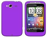  4-Ok FSHWSL - Funda silicolor para HTC Wildfire S, color lila