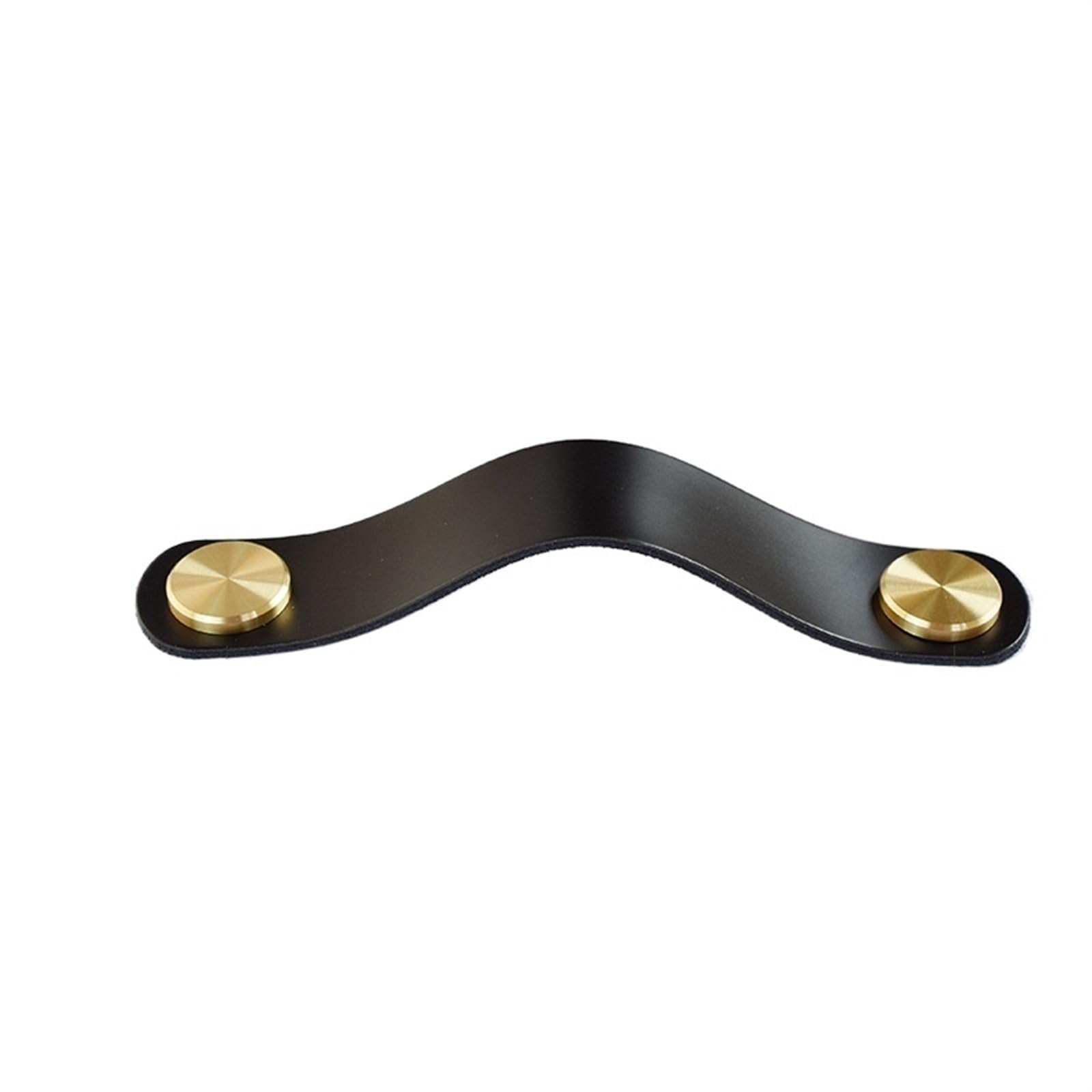Cqahdsevf Black Gold Leather Drawer Pulls, Leather Drawer Pulls Multicolor Multiple Sizes For Furniture(,96Mm)