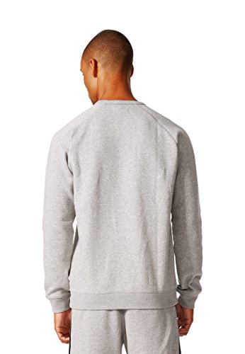 Adidas Trefoil Crew, Felpa Uomo, Grigio